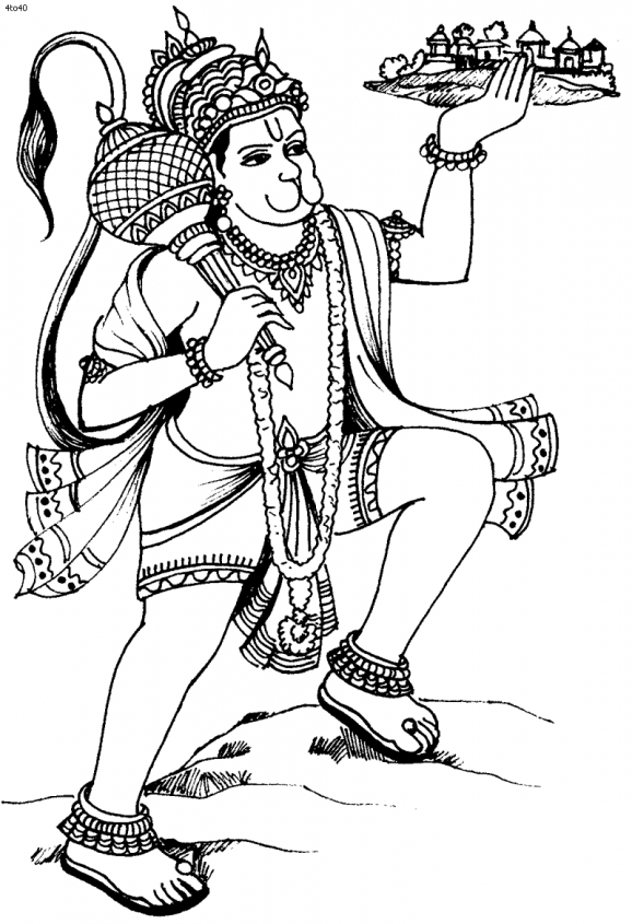 lord hanuman clipart - photo #8