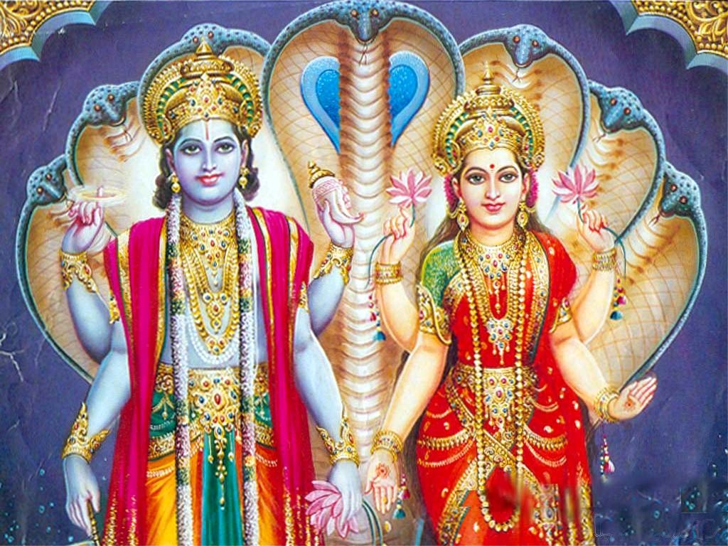 God Vishnu and Goddess Lakshmi Wallpapers, Photos, images ...