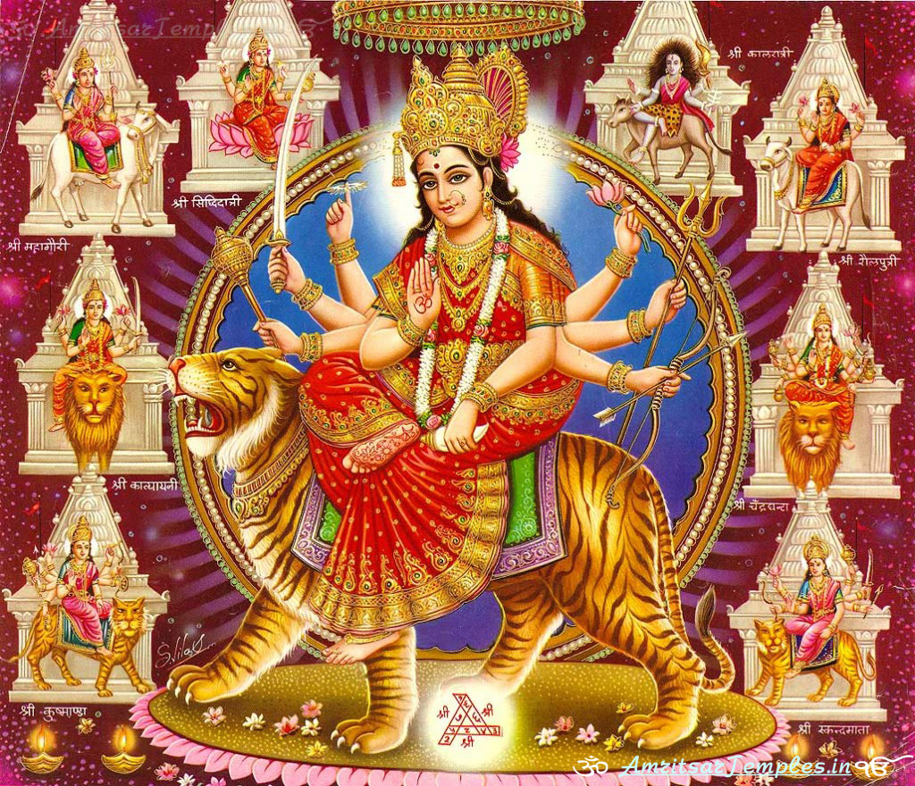 The nine names of goddess Durga Nine Avtar, Swarup of