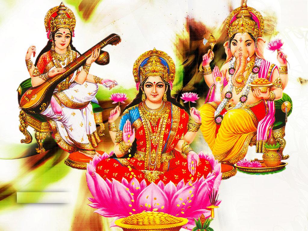 Goddess lakshmi vinayaka and saraswathi Pictures, Photos ...